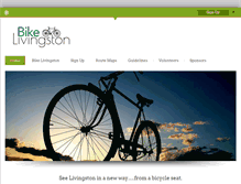 Tablet Screenshot of bikelivingston.org